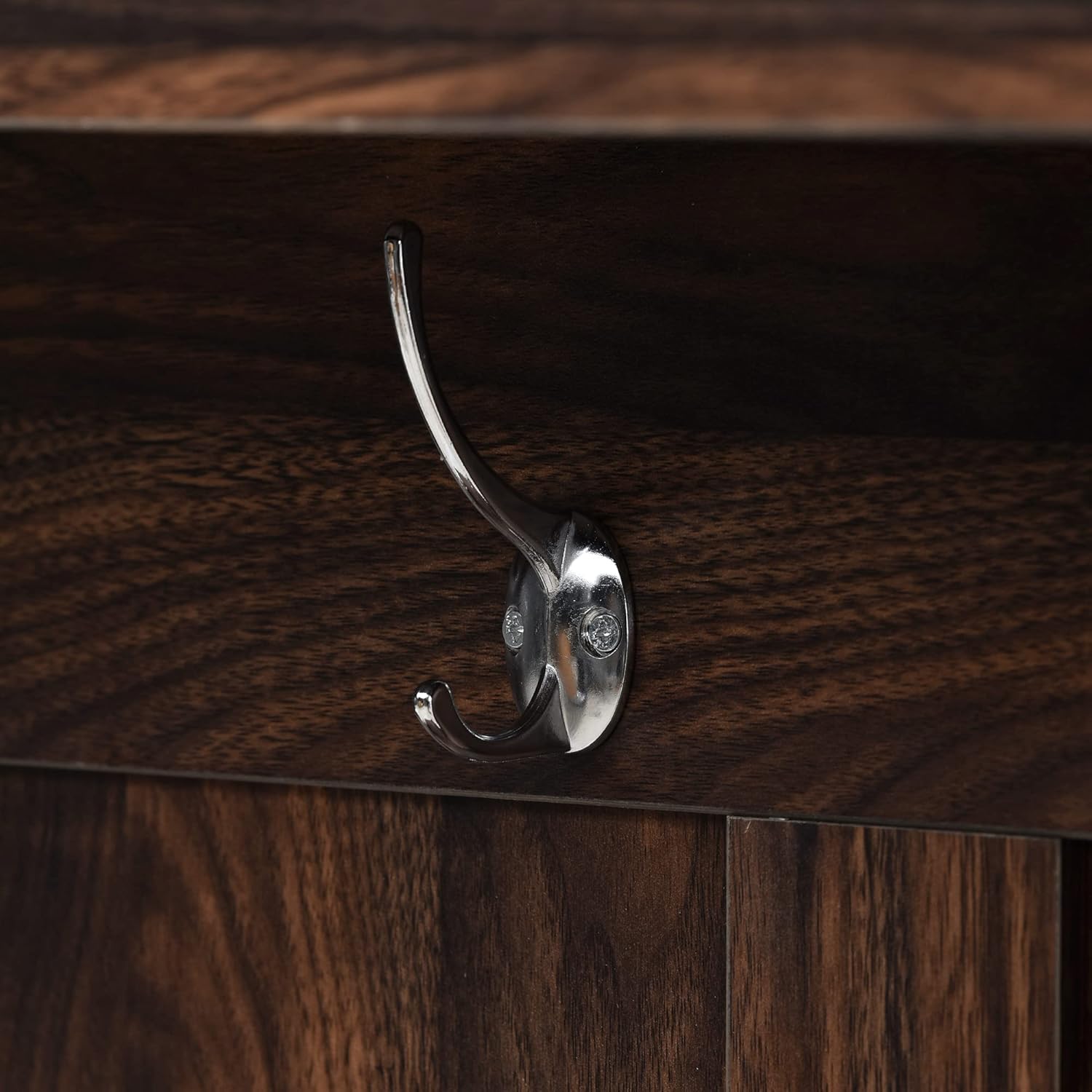 39.4INCH Hall Tree with 6 Hooks Bench Q108
