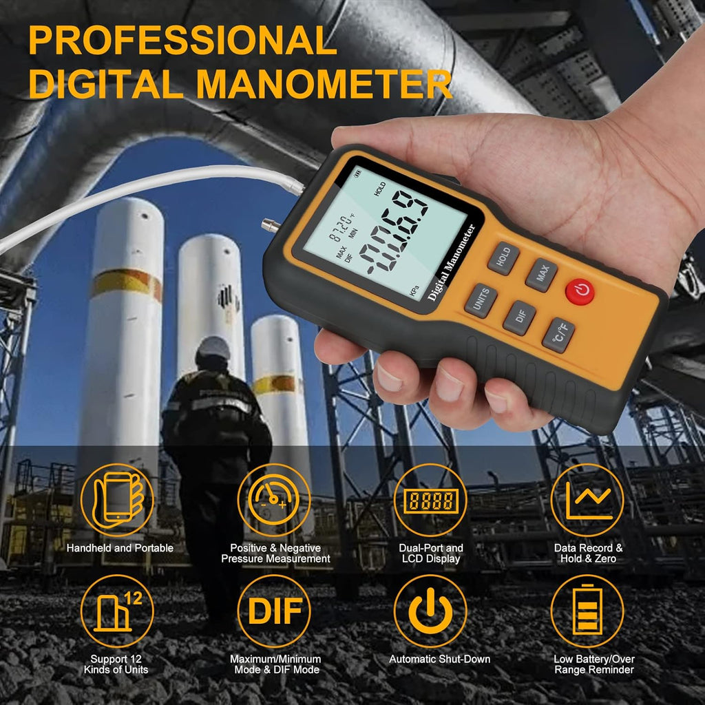 Dual-Port Digital Manometer W5886