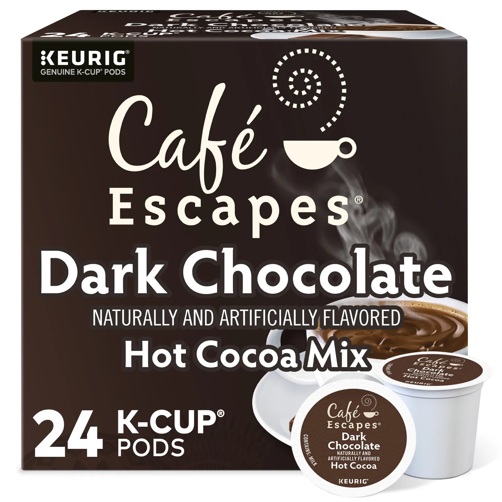 24 Count Dark Chocolate Hot Cocoa K-Cup Pod U333