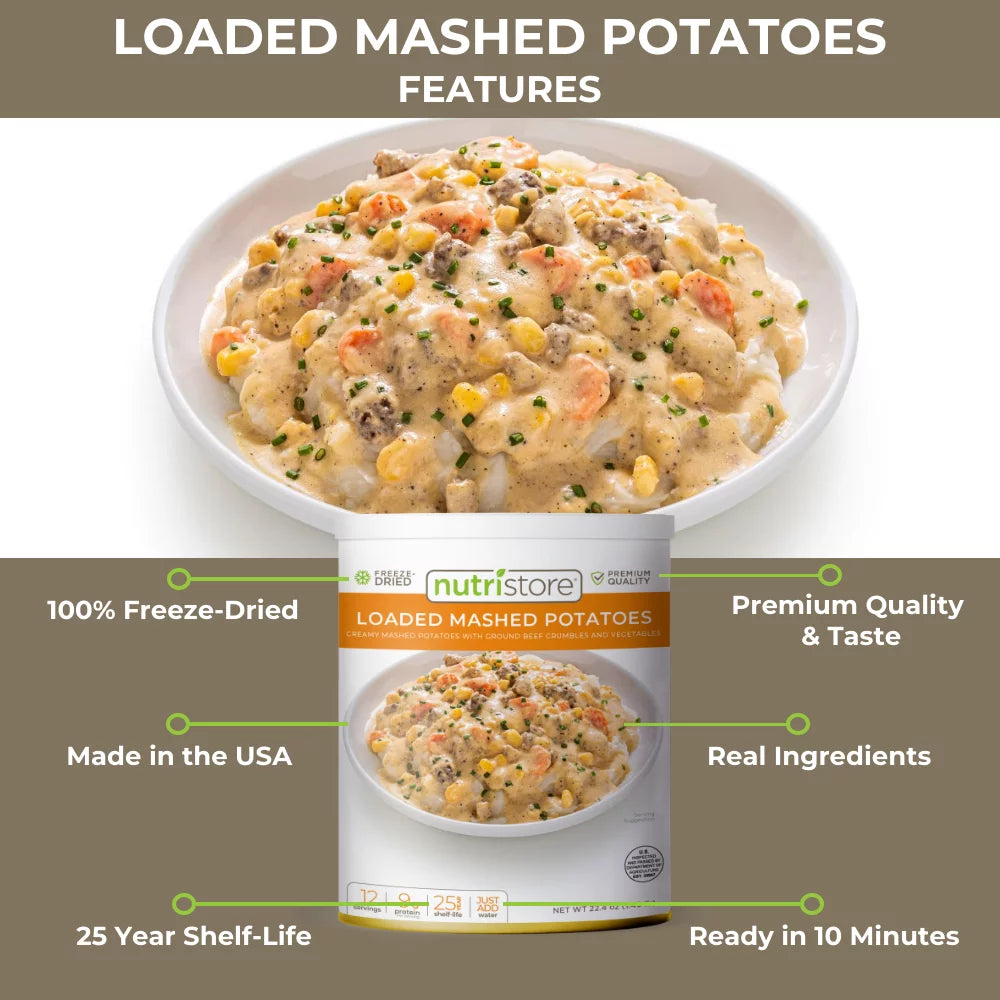 Freeze-Dried Loaded Mashed Potatoes No. 10 Can E13182