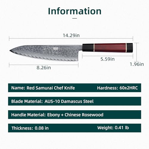 8 Inch Damascus Steel Chef's Knife B30305