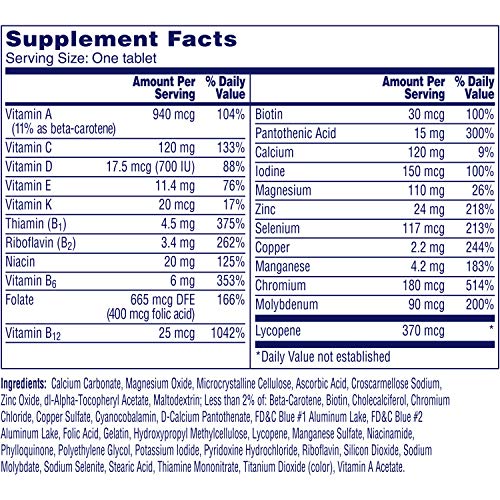 200 Count Multivitamin Tablet for Men D315