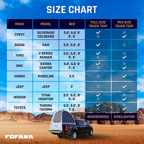 Truck Bed Tent Automatic Setup for Mid Full Size B4774