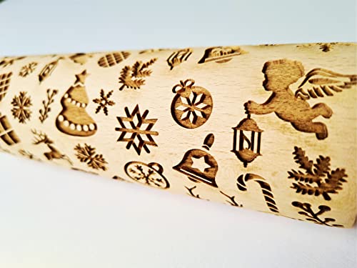 Embossing Rolling Pin U87704