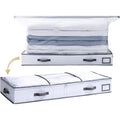 Under Bed Vacuum Seal Storage Bags, White, Large Capacity, 41 x 17.7 x 6 F755673