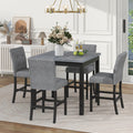 5-Piece Counter Height Square Dining Table with 4 Chairs Y296900