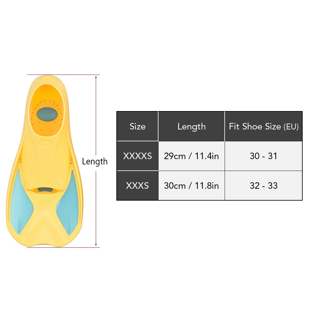 Short Swim Fins Flippers K77836