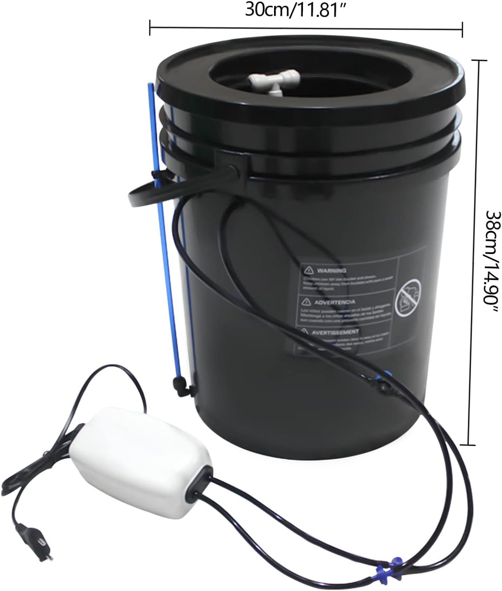 5-Gallon Deep Water Culture Hydroponics Growing System Kit Y83158