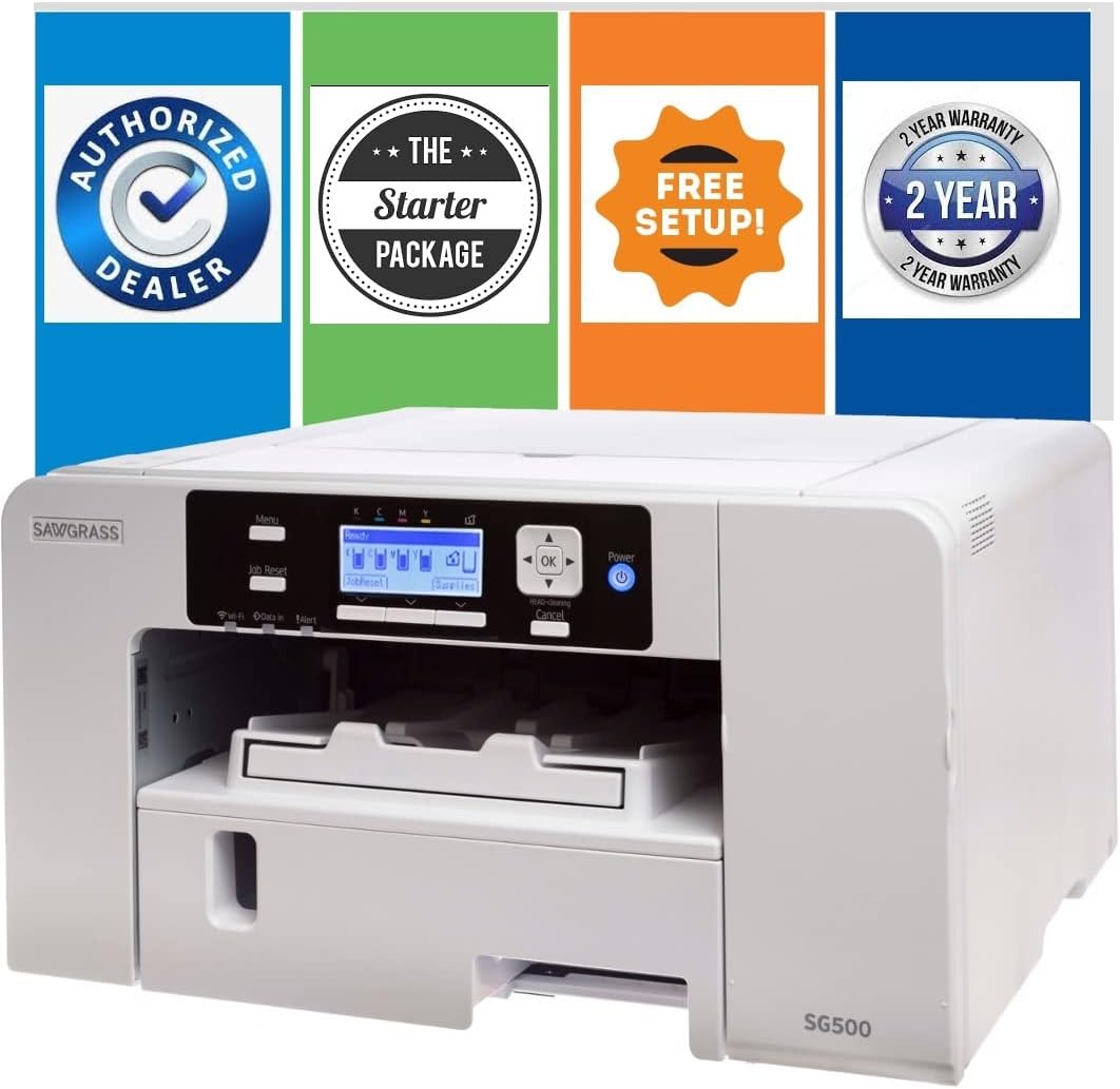 Sublimation Printer Starter Package with 10 Pieces Sublimation Blanks X830069