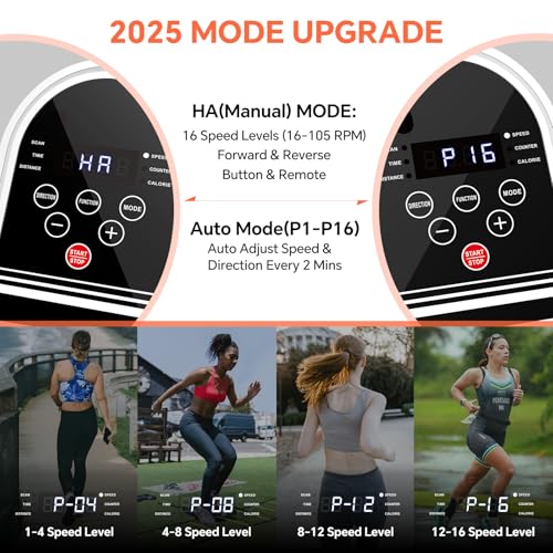 Under Desk Elliptical Machine with 16 Adjustable Speed V743