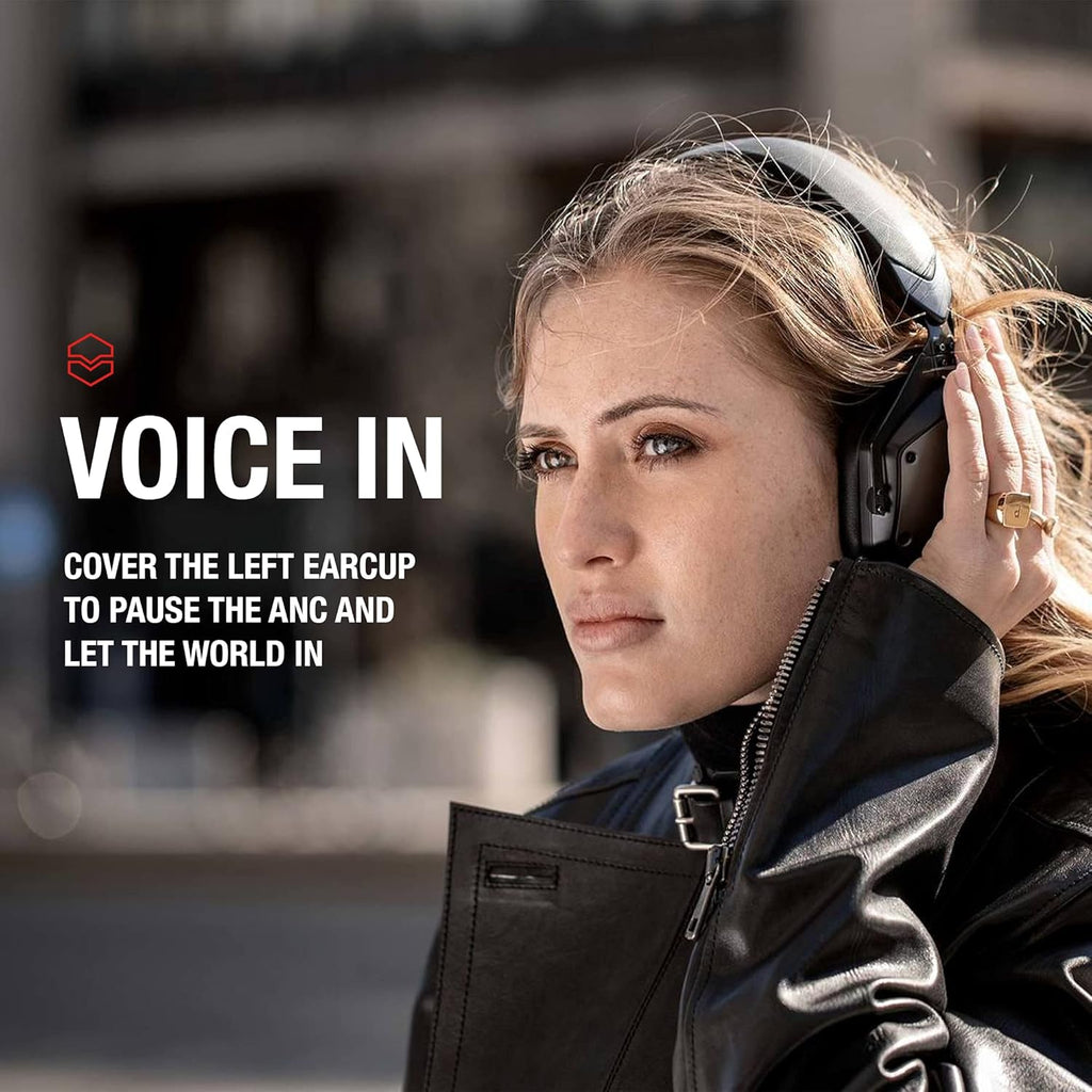 Matte Black Noise Cancelling Wireless Over-Ear Headphones L9888