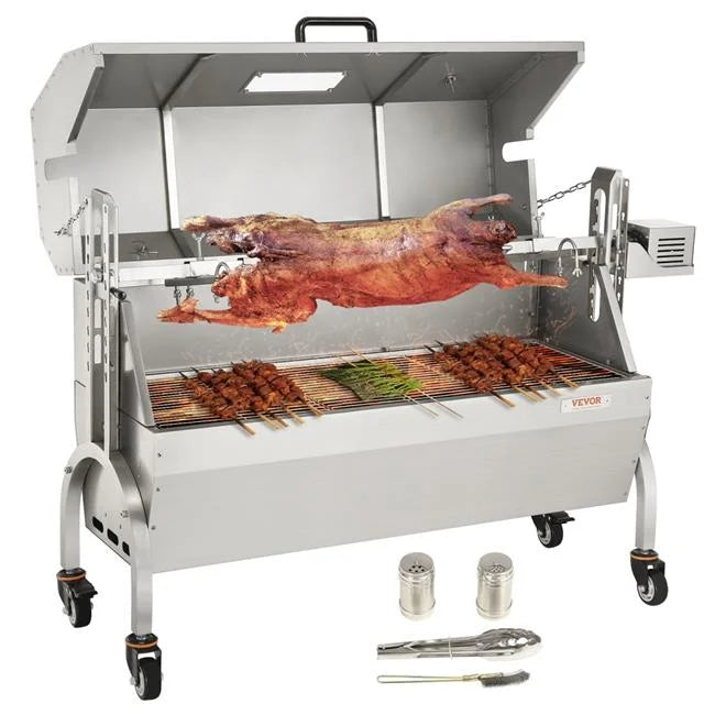 50W 132LBS Rotisserie BBQ Grill R3107