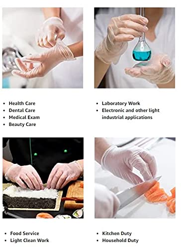 Clear Vinyl Exam Gloves, Extra-Large, Pack of 1000 M783500