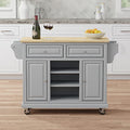 Cherry Wood Top Kitchen Cart V839