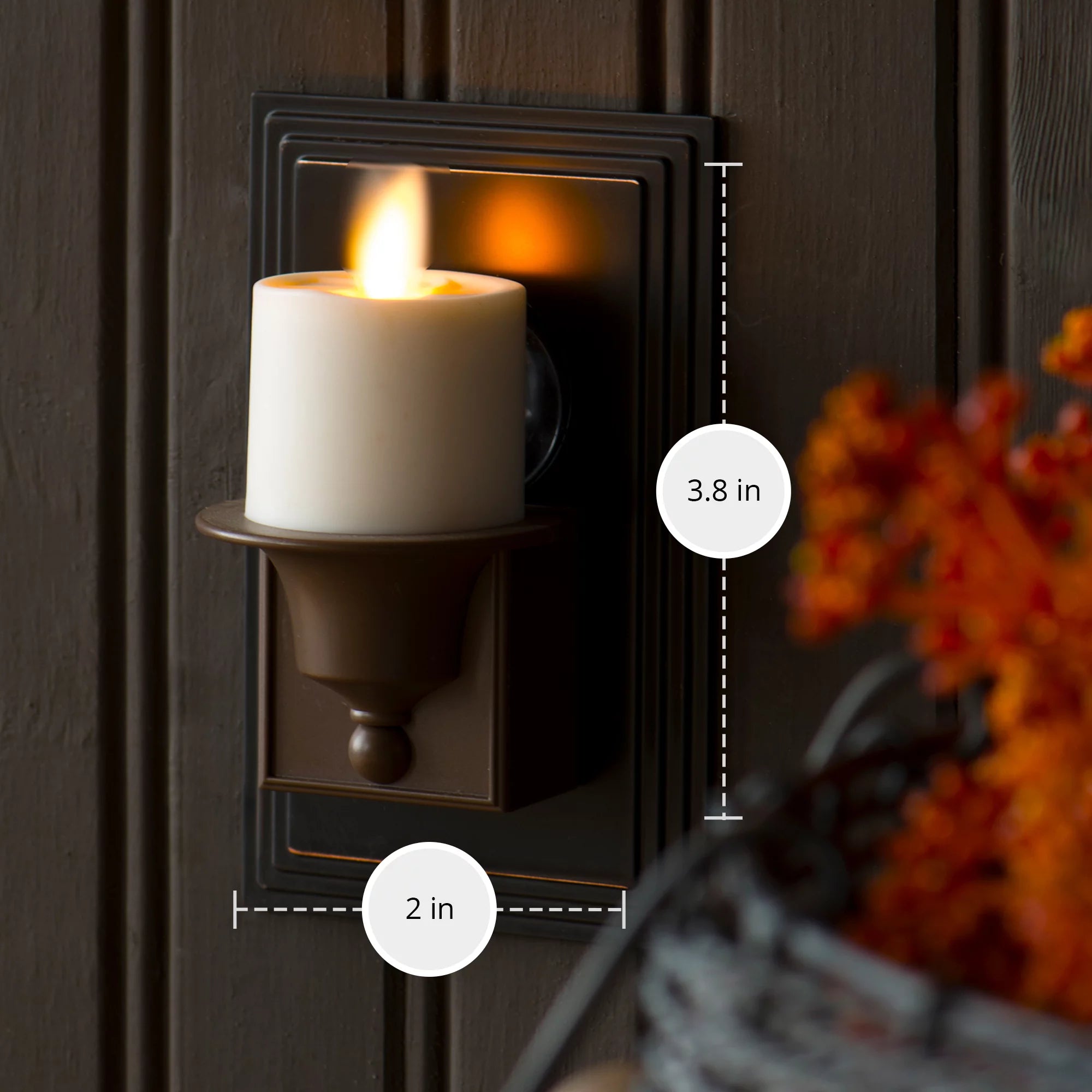 Flameless Candle Nightlight with Dusk to Dawn Sensor E277616