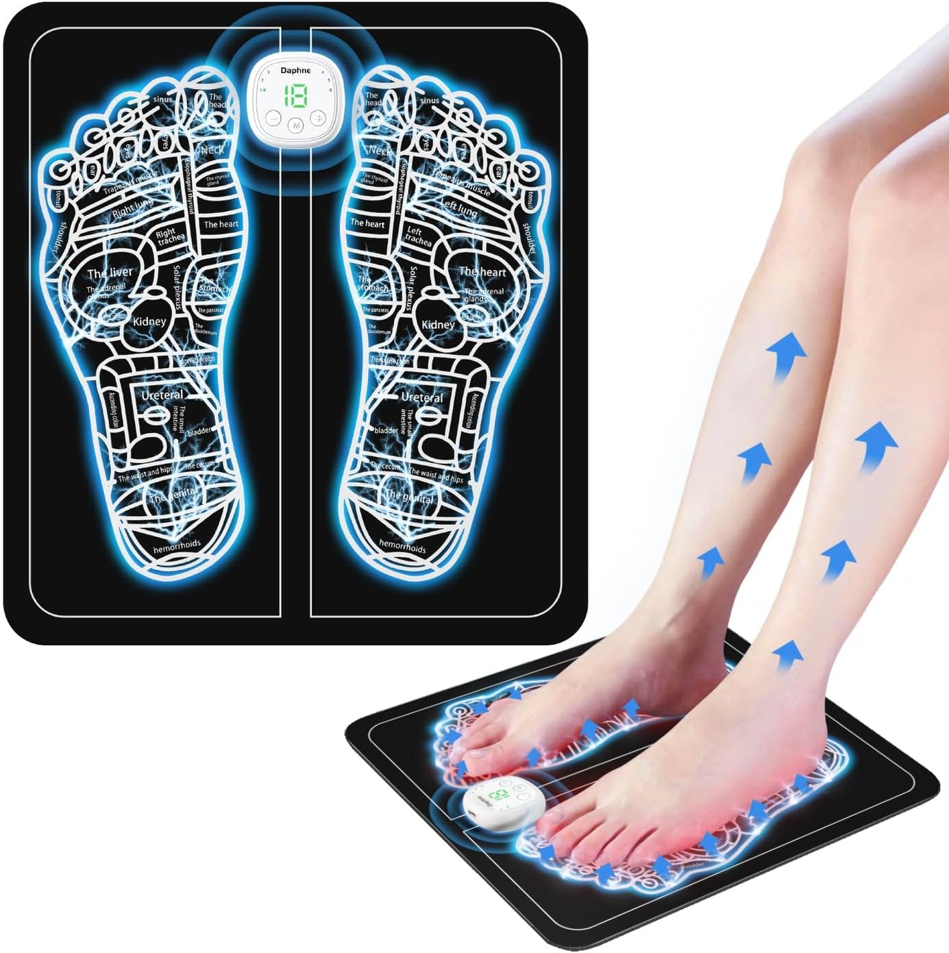 Foot Massager Mat with 6 Modes & 19 Levels O894