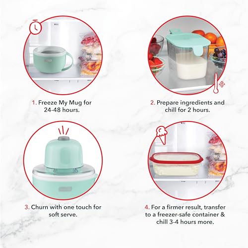 Aqua Ice Cream Maker Machine with 2 Bowls B89552