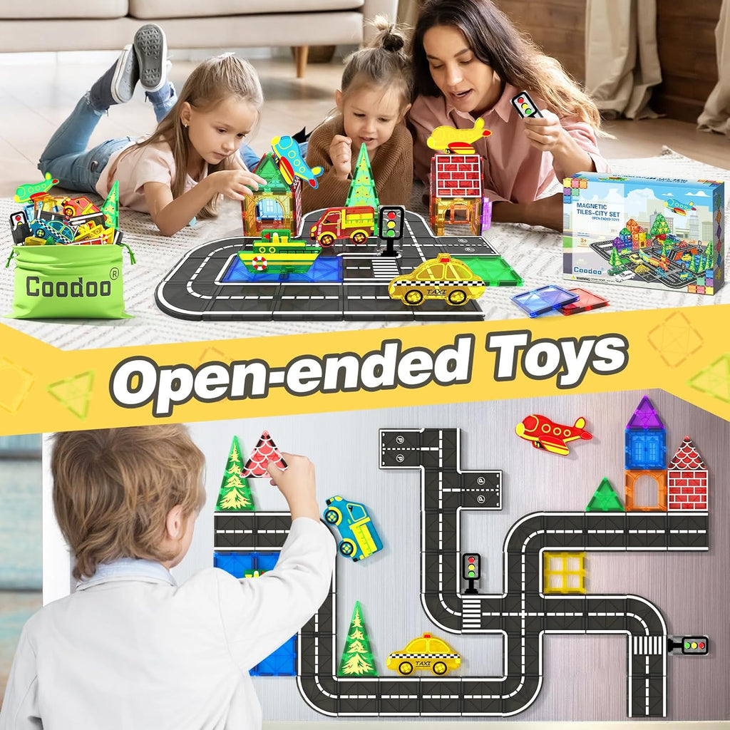 Magnetic Tiles City Road Set Magnetic Blocks R751774