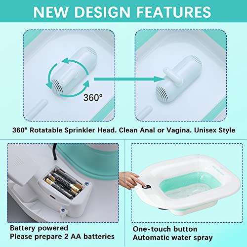 Blue Portable Electric Sitz Bath Bowl M7109