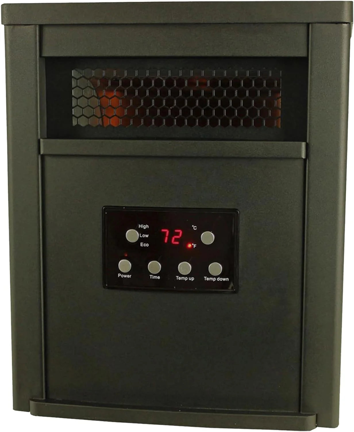 1500W Portable Electric Infrared Quartz Space Heater Black (2 Pack) M4260