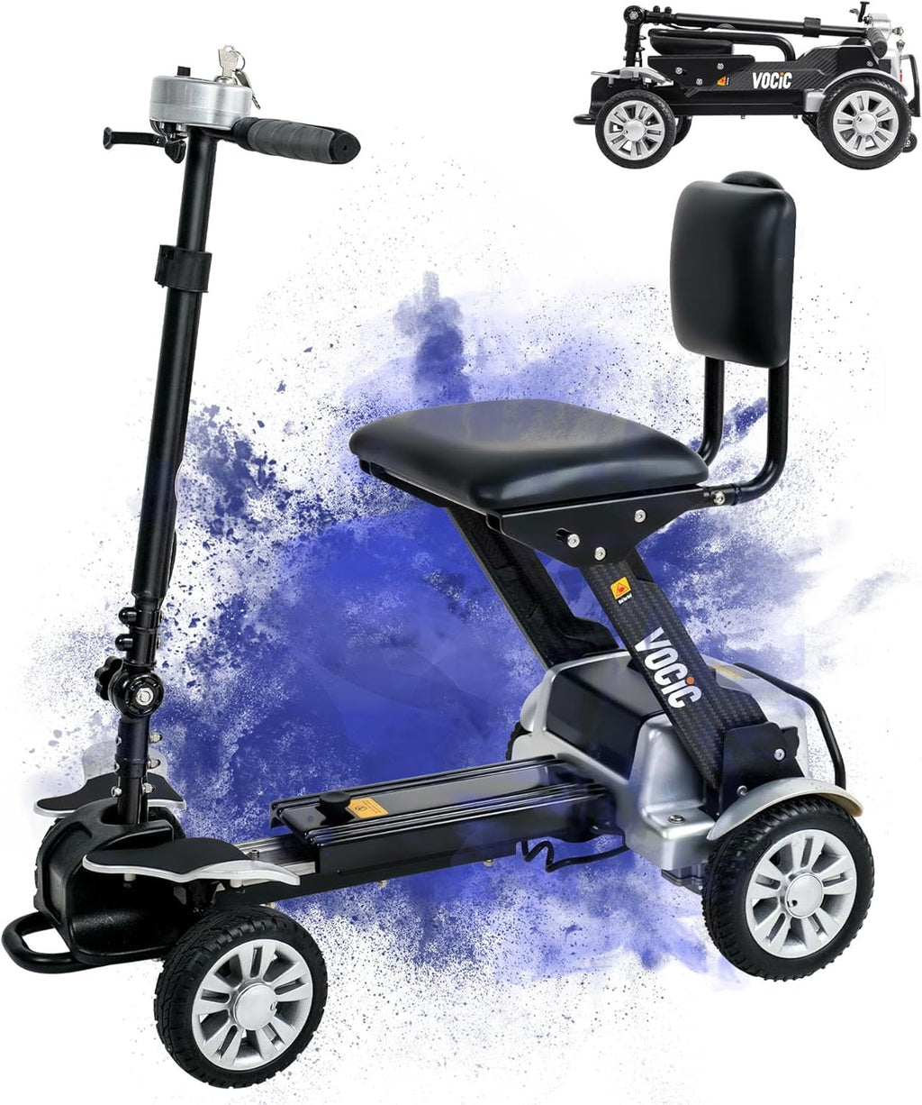 Mobility Scooter Carbon Fiber Lightweight 4 Wheel Electric Scooter with Seat B379172