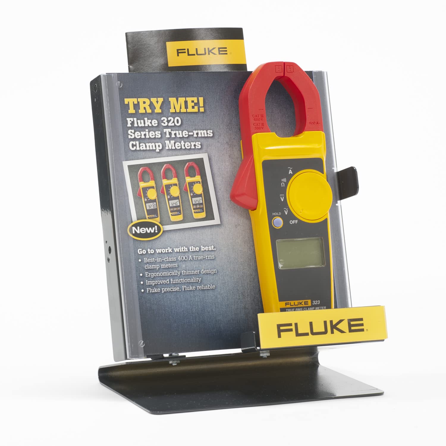 Clamp Meter, Measures AC Current to 400 A, AC/DC Voltage to 600 V, Resistance and Continuity, with Soft Carrying Case B5813