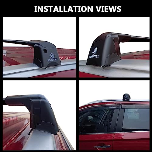 Black Lockable Roof Rack Crossbars M508