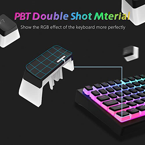 Black PBT Keycaps 165 Keys Set T659