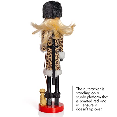 15" Wooden Glitter Nutcracker Doll T98601