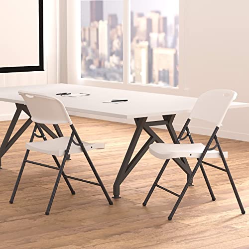 White 6-Pack Foldable Plastic Chair B250253