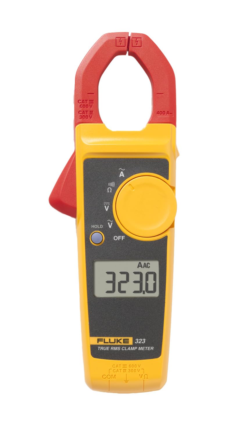 Clamp Meter, Measures AC Current to 400 A, AC/DC Voltage to 600 V, Resistance and Continuity, with Soft Carrying Case B5813