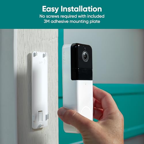 Wireless Video Doorbell Pro, 1440 HD Video, 2-Way Audio, Night Vision W343809