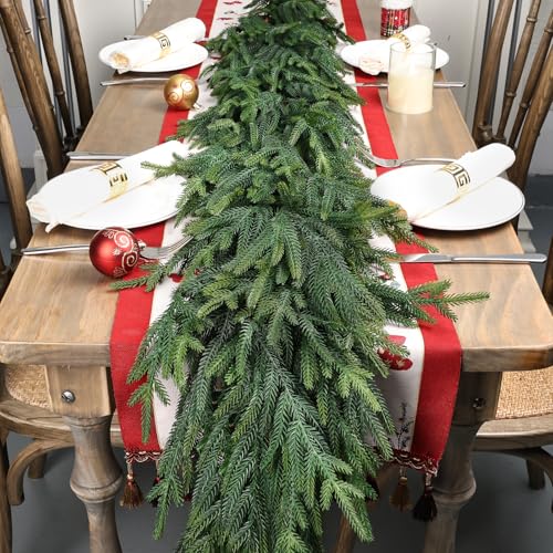 12Ft (2 * 6ft) Artificial Pine Garland, 2 Pcs V51193