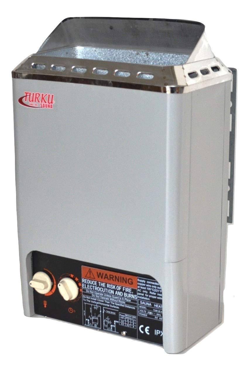 2kW 110V 120V Compact Mini Type Wet & Dry Electric Sauna Heater Stove with Built-in Controller R89886