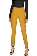 Women Stretch Skinny Dress Pants Nylon Ponte Pull On Trousers B778335