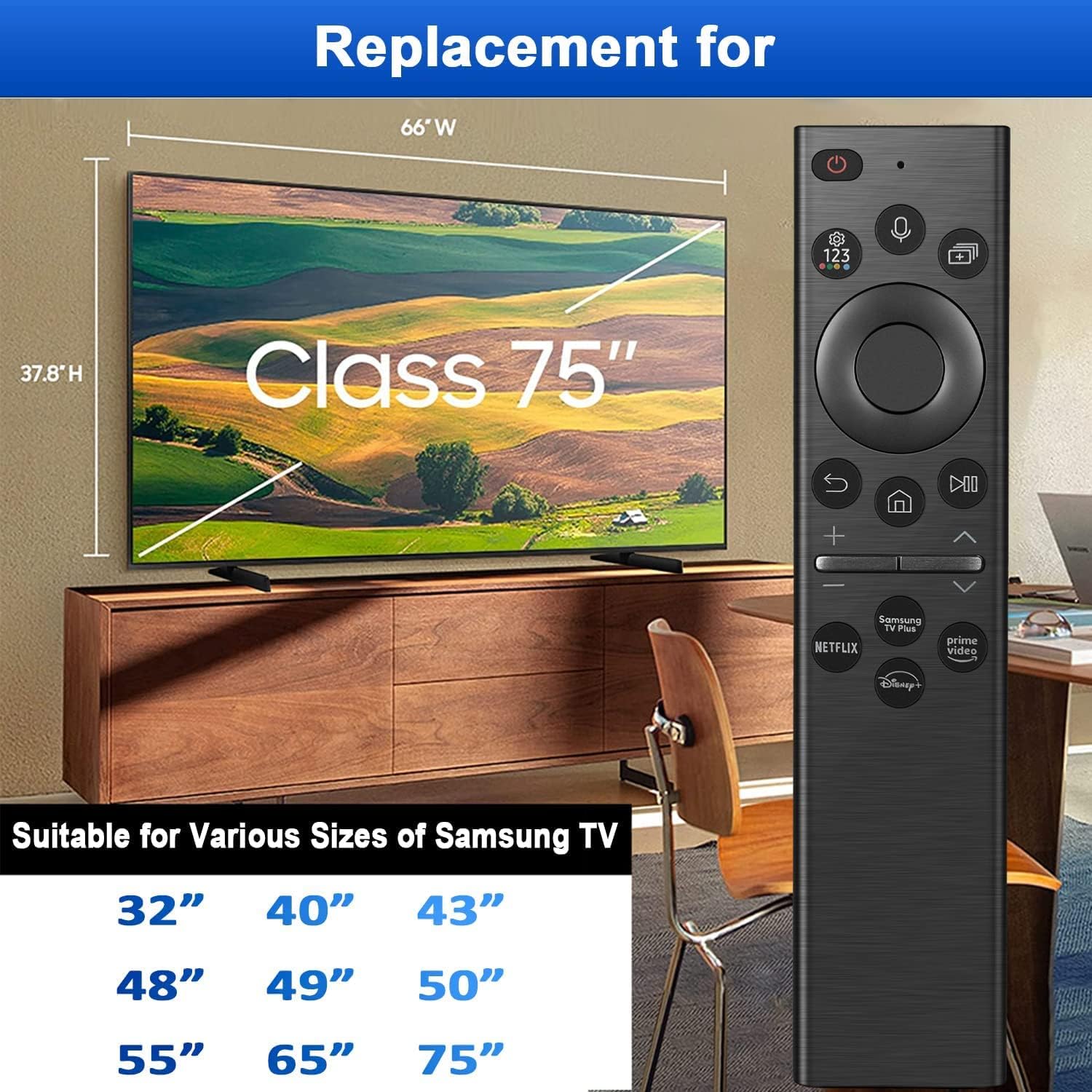 Replacement Voice Control Remote Control for Samsung Smart TVs S2359