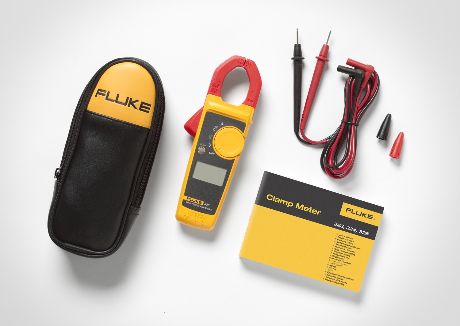 Clamp Meter, Measures AC Current to 400 A, AC/DC Voltage to 600 V, Resistance and Continuity, with Soft Carrying Case B5813