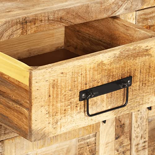 Solid Mango Wood Sideboard with Drawers and Compartments M1090