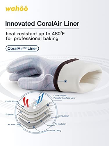 Purple M/8 Heat Resistant Silicone Oven Gloves S2855