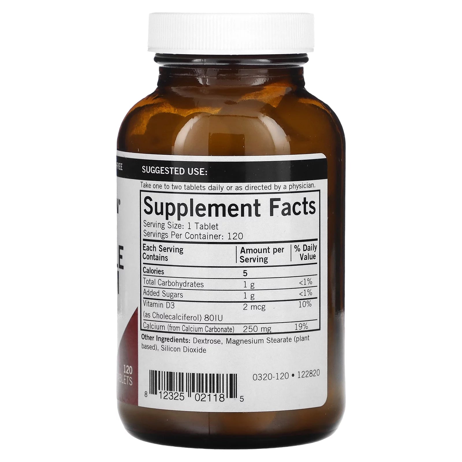 Kirkman Labs Calcium Chewable, 250 mg, 120 Tablets Q750