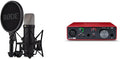 Large-Diaphragm Studio Condenser Microphone with XLR and USB Outputs & USB Audio Interface W425785