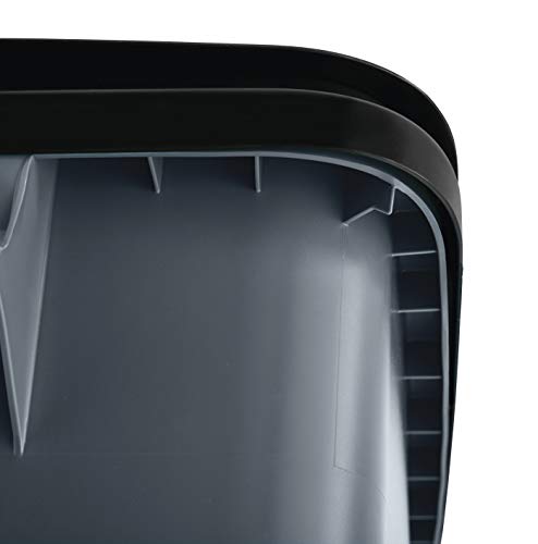 50-Gallon Gray Heavy-Duty Wheeled Trash Can, Pack of 2 A32004