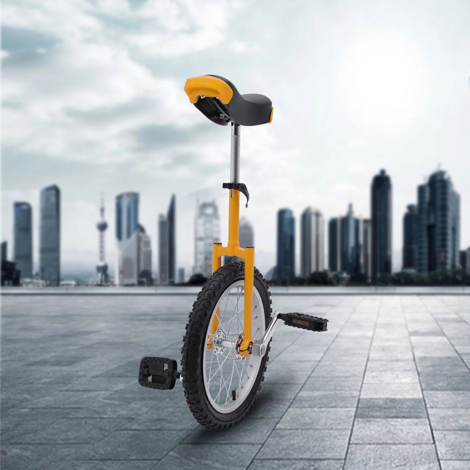 16 Wheel Unicycle with Steel Rim, Adjustable Height Z791