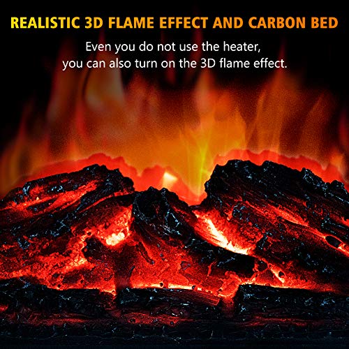 Electric Infrared Quartz Space Heater, 1500W, 3 Heat Settings, 12H Timer U988