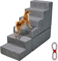 Grey Foam Dog Steps for High Beds 30-36" Tall E614610