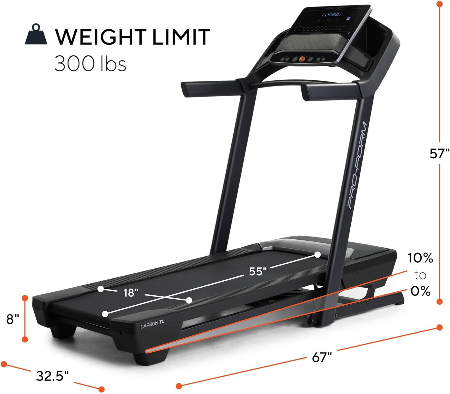 Carbon TL Treadmill with 5" Display H65862