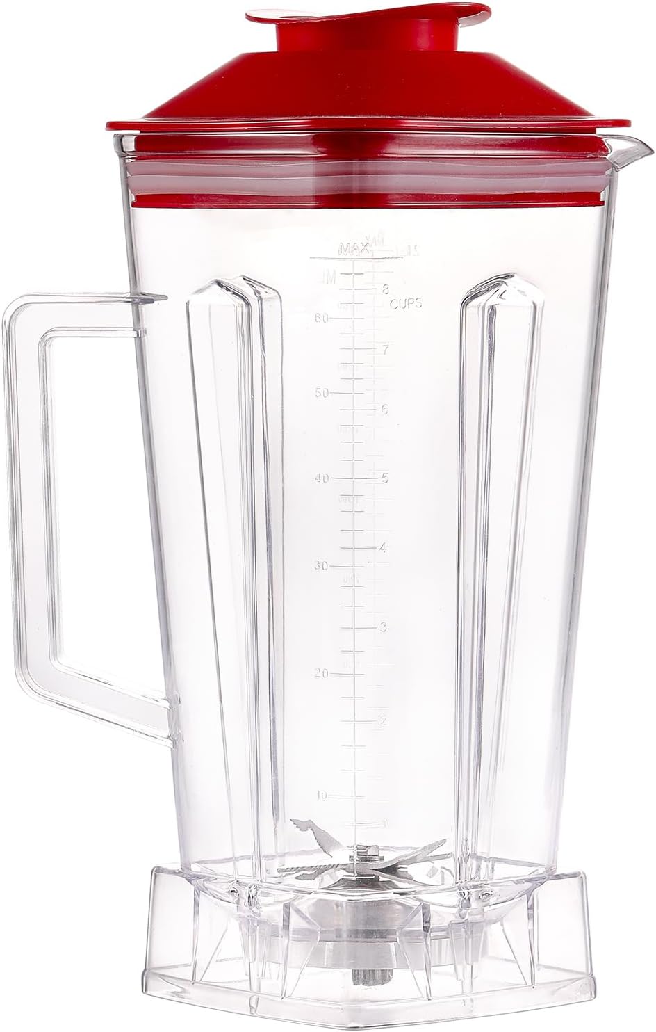 64 OZ Blender Pitcher with Red Lid A64298