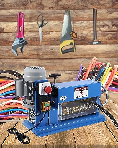 Automatic Wire Stripping Machine for 0.06" -1.5", 75 ft/min, with Extra Manual Crank X52121