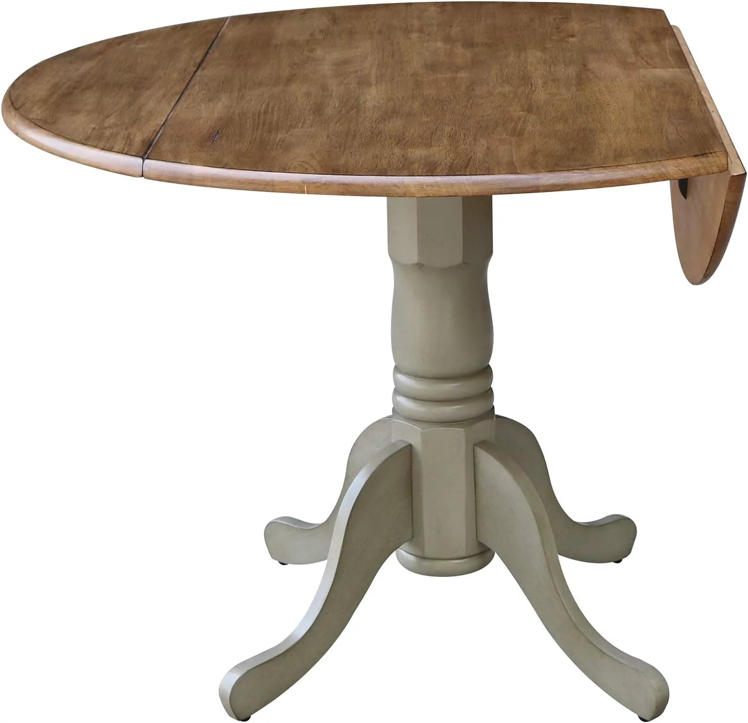 42 Drop Leaf Dining Table Distressed Hickory U3249