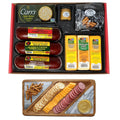Smoked Summer Sausages Wisconsin Cheeses Crackers Pretzels Mustard Gift Basket B1126